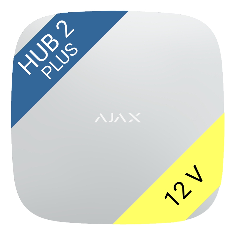 ajax-hub2plus-12v-white